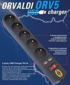 ORVALDI ORV5 3m z ładowarką USB 2.0 NEW!!!